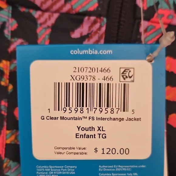 Columbia Girls Clear Mountain Winter Coat - Picture 11 of 11